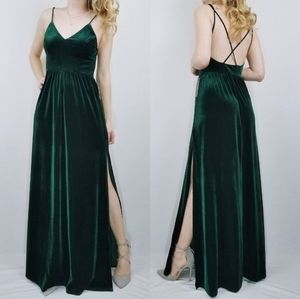 Lulu's Final Song Velvet Maxi dress